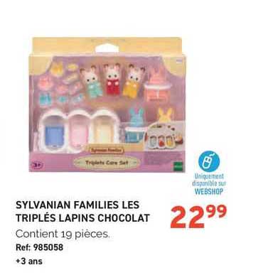 Sylvanian Families Les Triples Lapins Chocolat