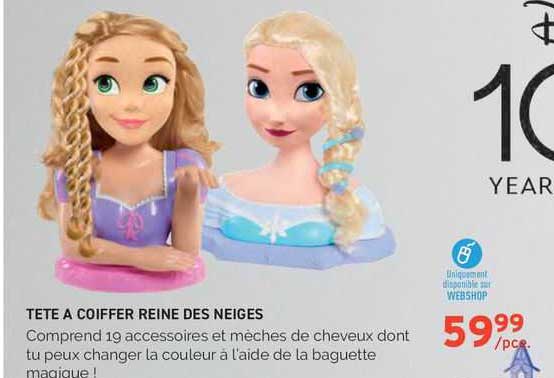 tete a coiffer reine des neiges