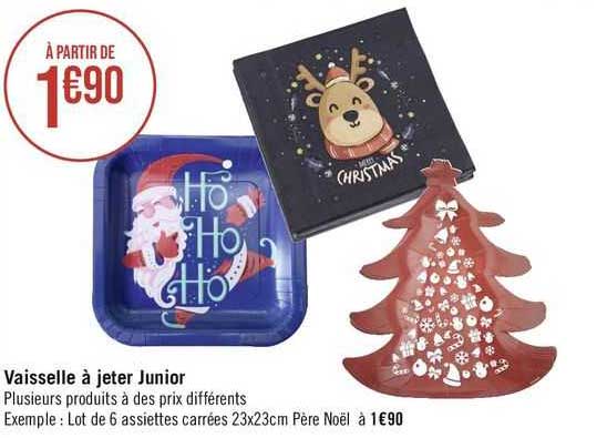 vaisselle à jeter junior