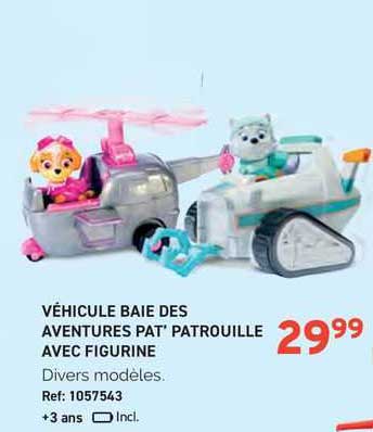 vehicule baie des aventures pat' patrouille avec figurine