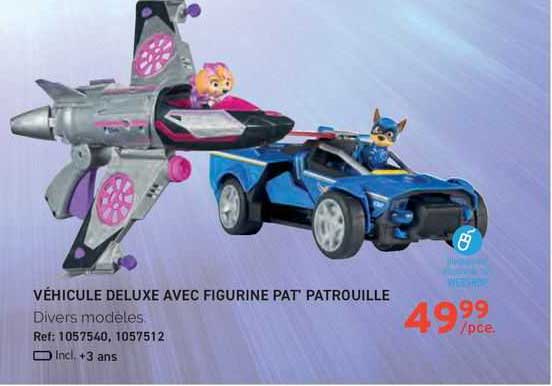 Vehicule Deluxe Avec Figurine Pat' Patrouille