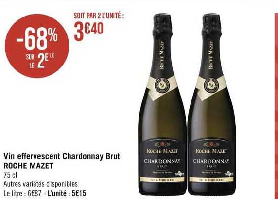 Vin Effervescent Chardonnay Brut Roche Mazet