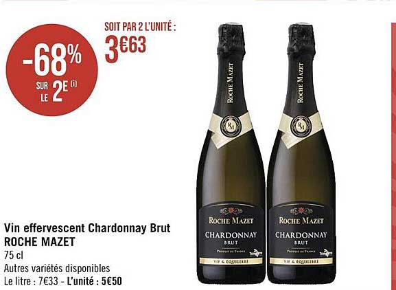 Vin Effervescent Chardonnay Brut Roche Mazet