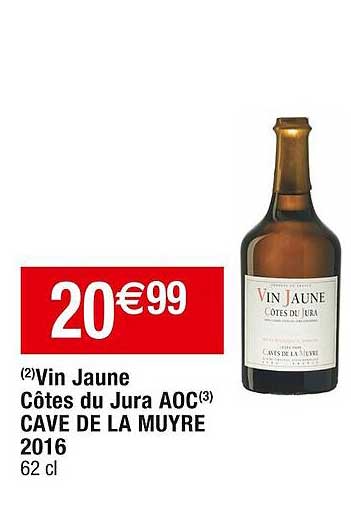 vin jaune côtes du jura aoc cave de la muyre 2016