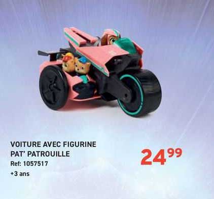 voiture avec figurine pat' patrouille