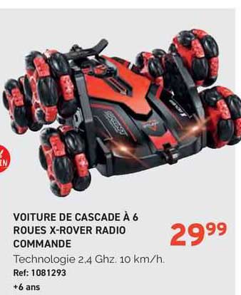 Voiture De Cascade à 6 Roues X-rover Radiocommandé