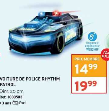 voiture de police rhythm patrol