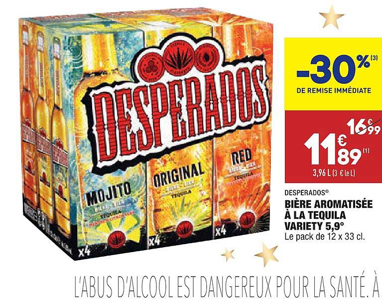 bière aromatisée à la tequila variety 5,9° desperados