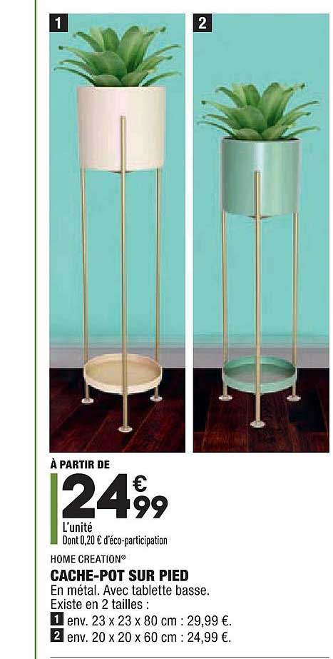 cache-pot sur pied home creation