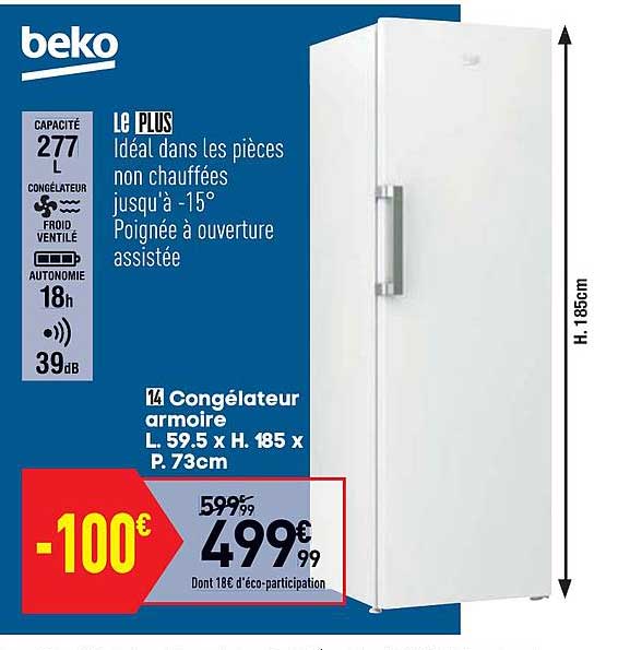 Congélateur Armoire Beko