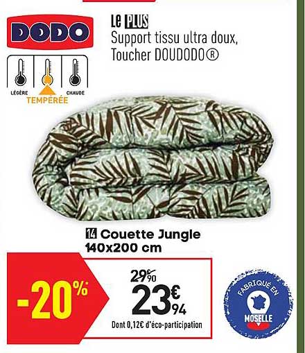 couette jungle 140x200 cm