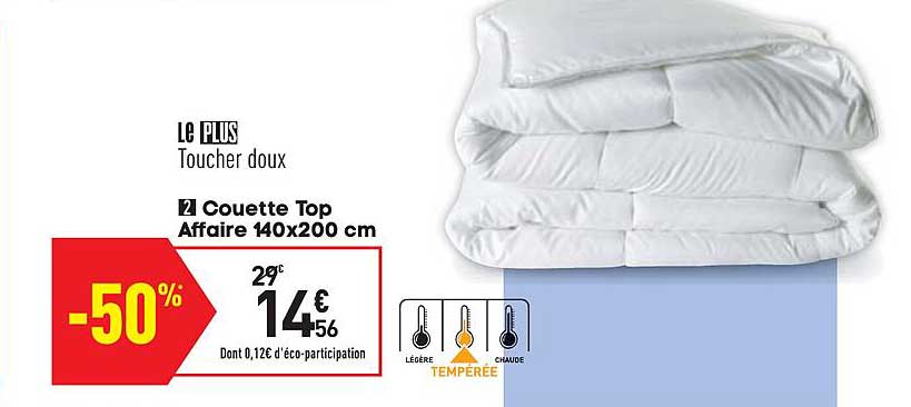 couette top affaire 140x200 cm