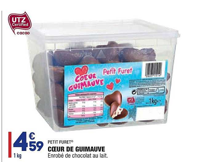 cœur de guimauve petit furet