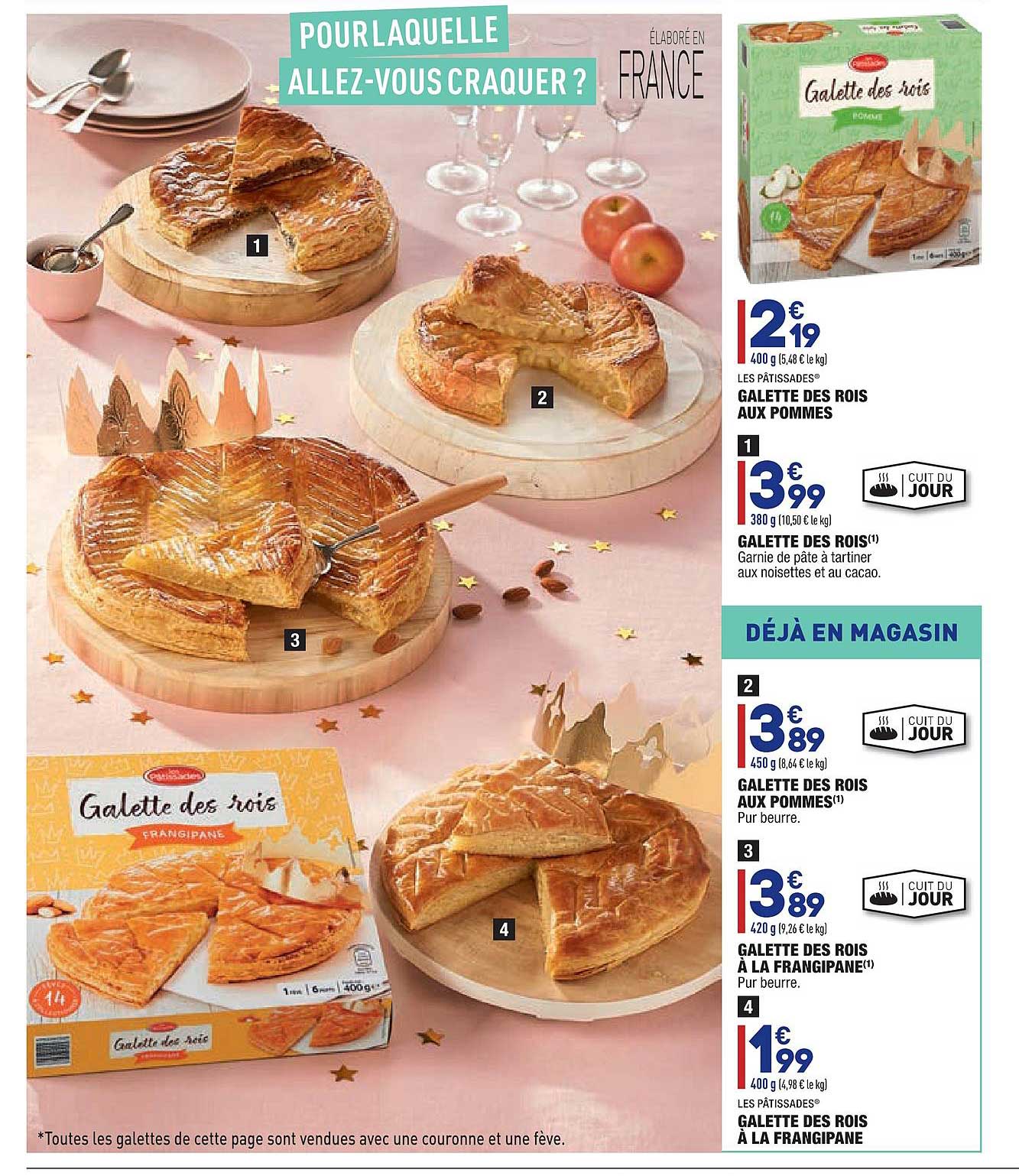 galette des rois aux pommes les pâtissade, galette des rois à la frangipane