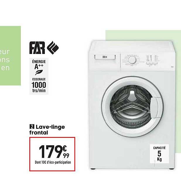 lave linge frontal