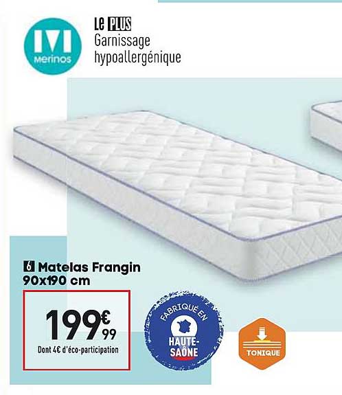 matelas frangin 90x190cm