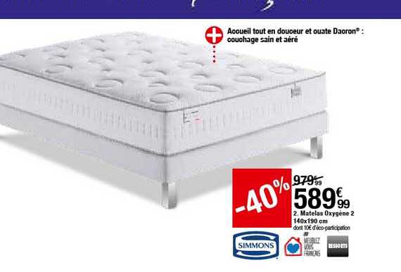matelas oxygène 2 140x190 cm