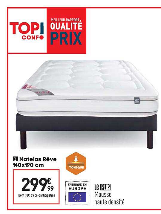 Matelas Rêve 140x190 Cm