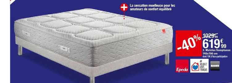 matelas somptueux 140x190 cm