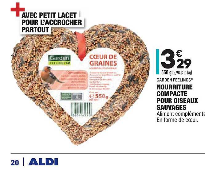 nourriture compacte pour oiseaux sauvages  garden feelings