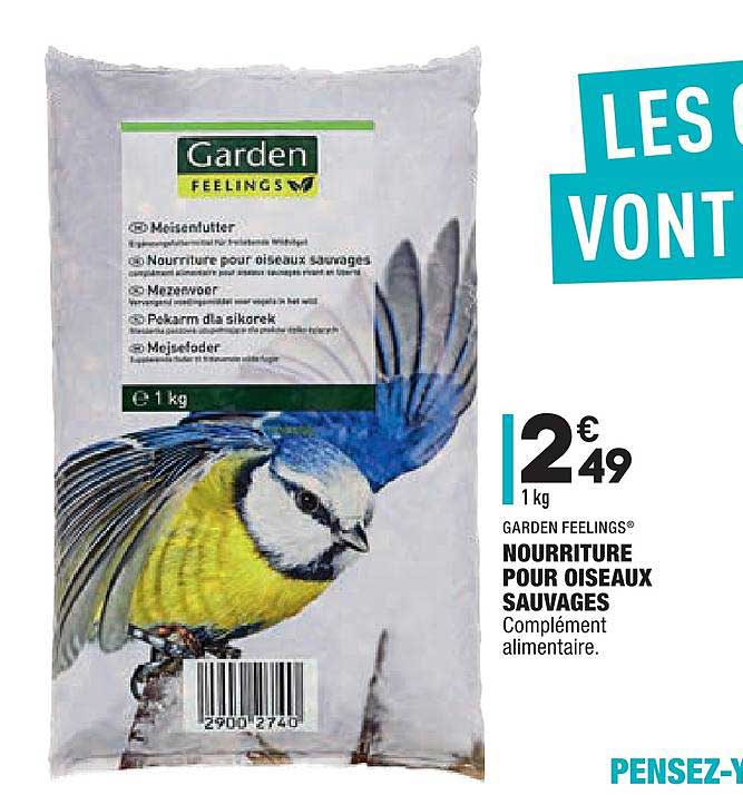 nourriture pour oiseaux sauvages garden feelings