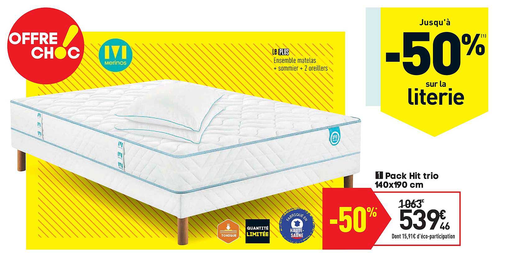 pack hit trio 140x190 cm