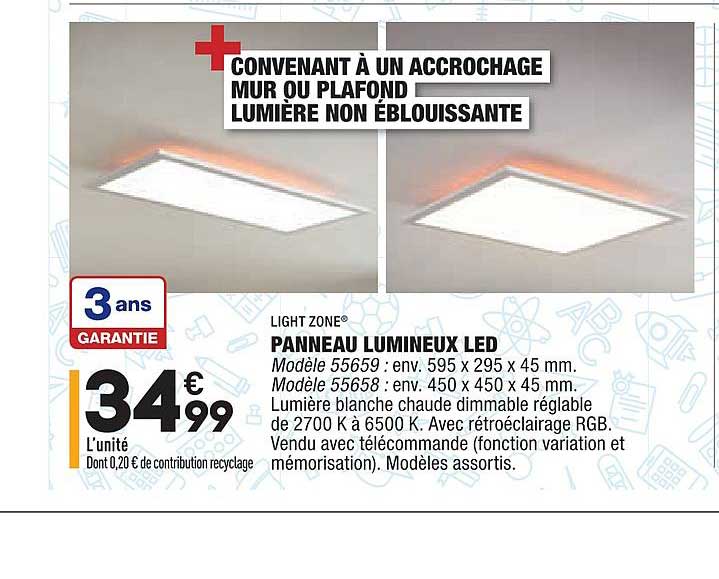 Panneau Lumineux Led Light Zone