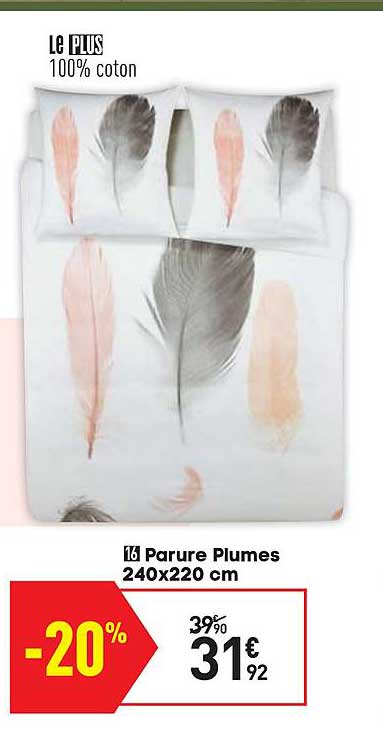 parure plumes 240x220 cm