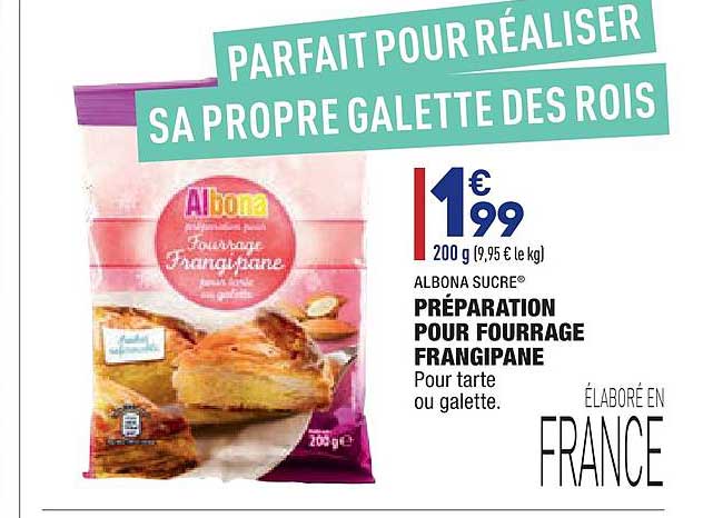 préparation pour fourrage frangipane albona