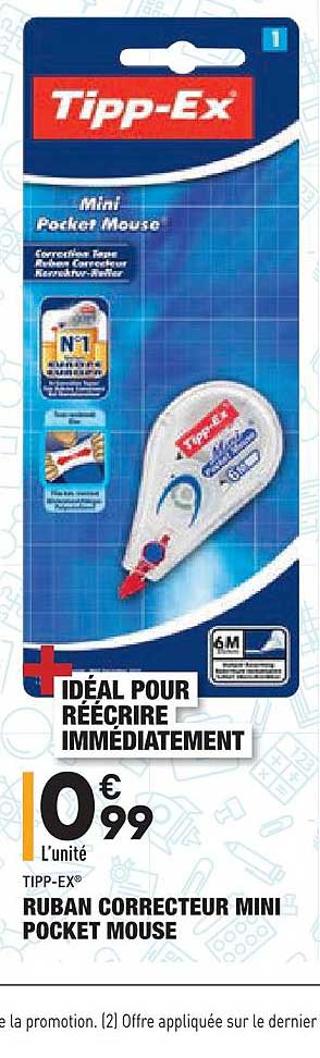 ruban correcteur mini pocket mouse tipp-ex