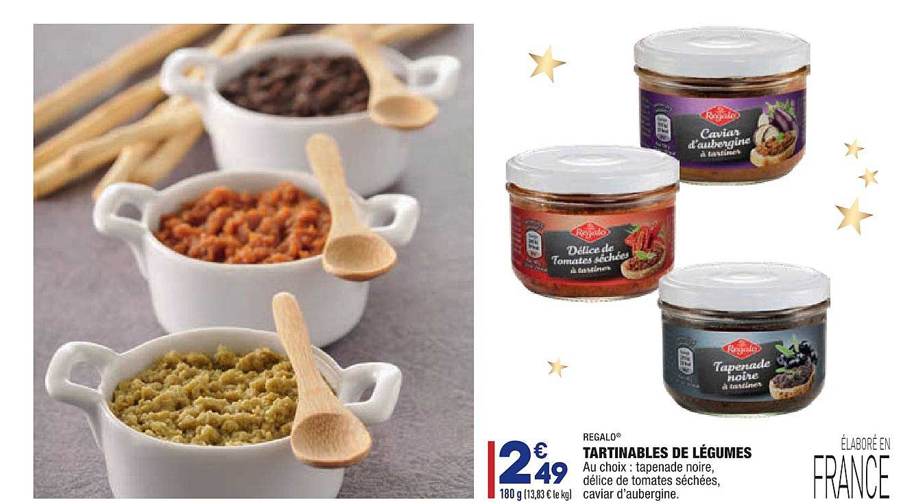 Tartinables De Légumes Regalo