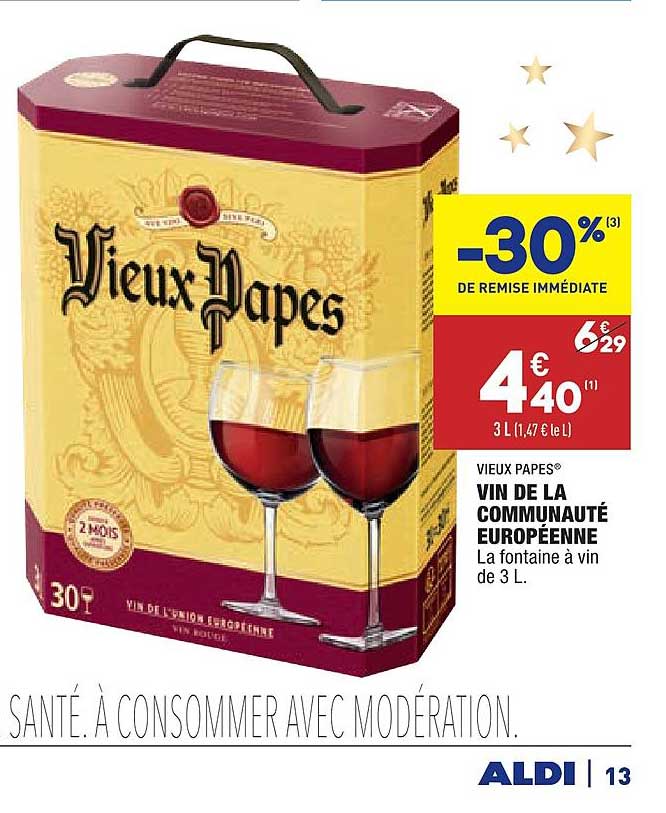 vin de la communauté européenne vieux papes