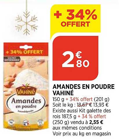 Amandes En Poudre Vahiné