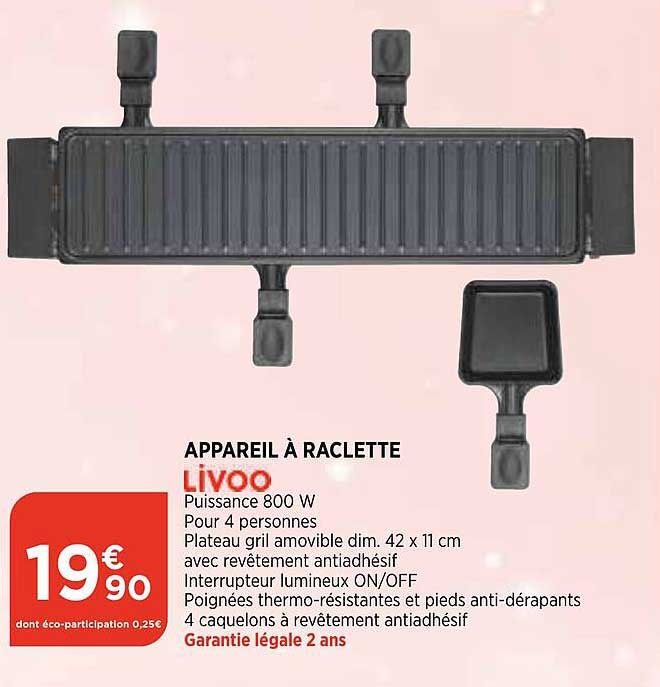 Appareil à Raclette Livoo