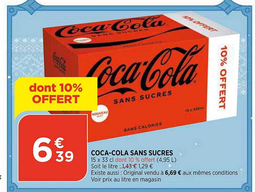 coca-cola sans sucres