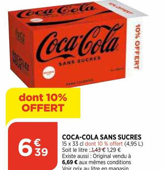 coca-cola sans sucres