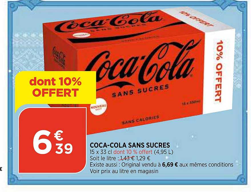coca-cola sans sucres