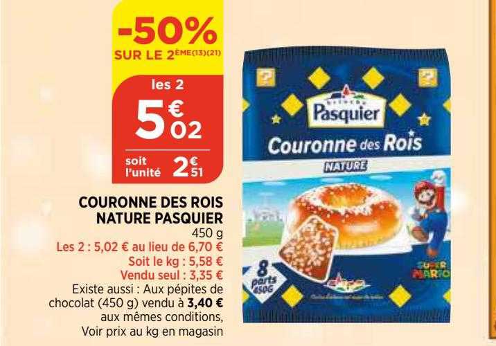 couronne des rois nature pasquier
