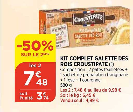 kit complet galette des rois croustipate