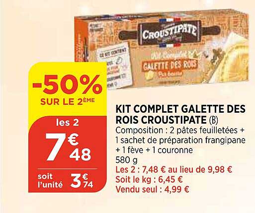 kit complet galette des rois croustipate