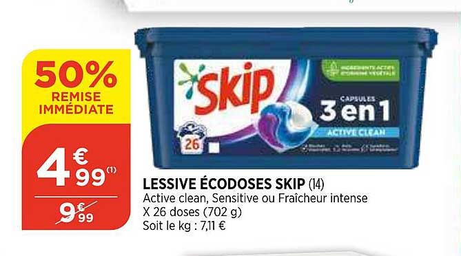 Lessive écodoses Skip
