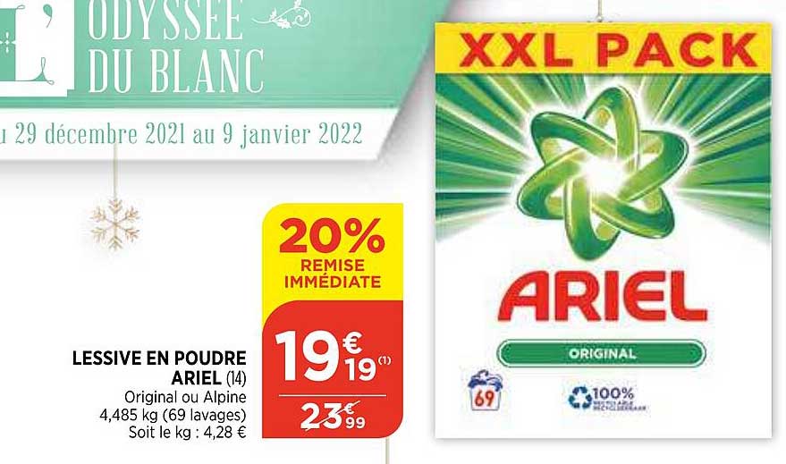 Lessive En Poudre Ariel