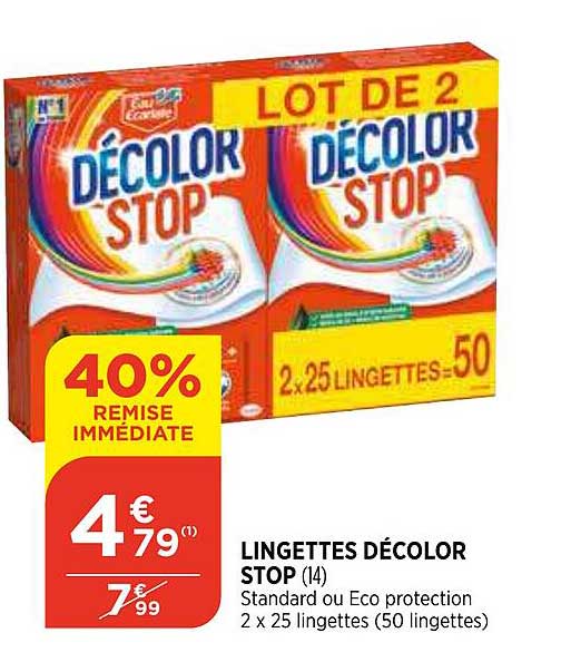 lingettes décolor stop