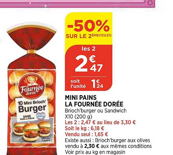 mini pains la fournée dorée