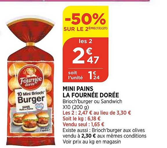 mini pains la fournée dorée