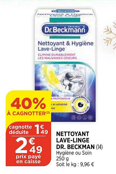 nettoyant lave-linge dr. beckman