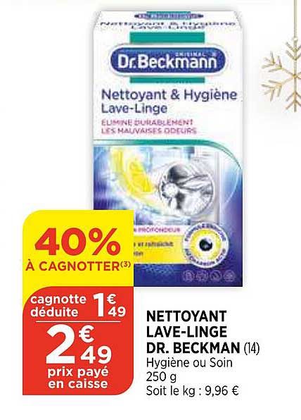 nettoyant lave-linge dr. beckman
