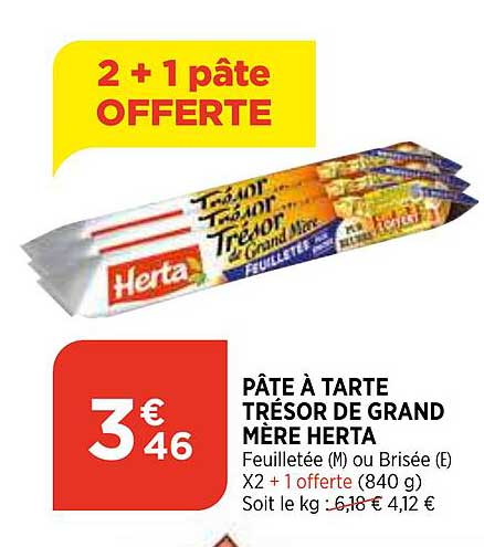 Pâte à Tarte Trésor De Grand Mère Herta