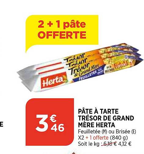 pâte à tarte trésor de grand mère herta