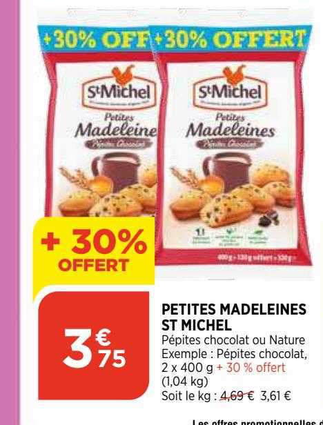 petites madeleines st michel